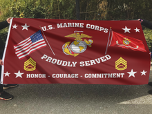 Load image into Gallery viewer, United States Marine Corps - Gunnery Sergeant Flag