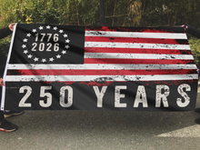 Load image into Gallery viewer, 250 Years Freedom Patriotic Flag