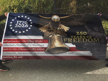 Load image into Gallery viewer, Patriotic Eagle Liberty Bell USA Flag