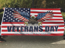 Load image into Gallery viewer, Veterans Day Eagle USA Flag