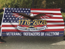 Load image into Gallery viewer, Veterans Defenders of Freedom Flag