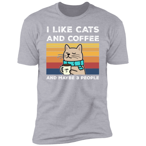 I Like Cats and Coffee T-Shirt