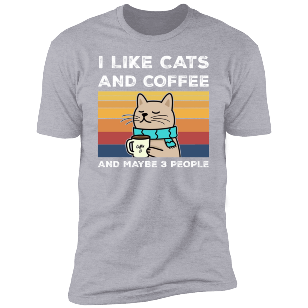I Like Cats and Coffee T-Shirt