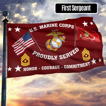 Load image into Gallery viewer, United States Marine Corps - First Sergeant Flag