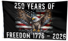 Load image into Gallery viewer, 250 Years of Freedom USA Black Flag