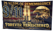 Load image into Gallery viewer, 25 Years of Remembrance 9/11 Flag