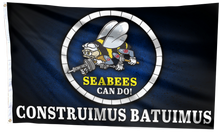 Load image into Gallery viewer, Seabees Can Do - Construimus Batuimus Flag