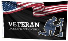 Load image into Gallery viewer, Veteran Courage Honor Sacrifice USA Flag