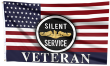 Load image into Gallery viewer, Silent Service Veteran Gold Flag