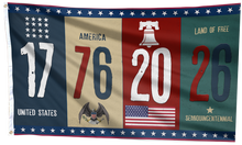 Load image into Gallery viewer, 1776 - 2026 Land of Free Flag