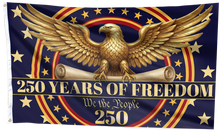 Load image into Gallery viewer, 250 Years of Freedom Gold Flag