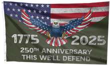 Load image into Gallery viewer, Army 250th Anniversary 1775 - 2025 Flag