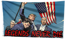 Load image into Gallery viewer, Legends Never Die - Trump Strength Flag