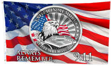 Load image into Gallery viewer, Always Remember 9/11 Eagle Flag