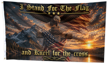 Load image into Gallery viewer, I Stand for the Flag and Kneel For the Cross Flag