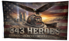 Load image into Gallery viewer, 343 Heroes - Never Forgotten Flag