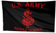 Load image into Gallery viewer, U.S. Army Sniper School Black Flag