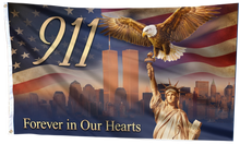 Load image into Gallery viewer, 911 Eagle Forever In Our Hearts Flag