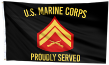 Load image into Gallery viewer, U.S. Marine Corps Proudly Served - Corporal Flag