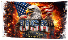 Load image into Gallery viewer, USA Freedom Eagle Fire Flag