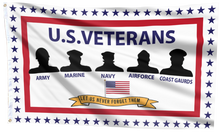 Load image into Gallery viewer, US Armed Forces Veterans Support Flag