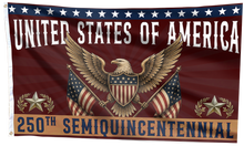 Load image into Gallery viewer, American Eagle 250th Anniversary Flag