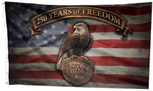 Load image into Gallery viewer, Bald Eagle 250 Years of Freedom USA Flag