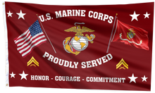 Load image into Gallery viewer, United States Marine Corps - Corporal Flag