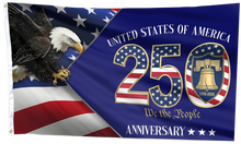 Load image into Gallery viewer, USA 250 We The People Anniversary Flag
