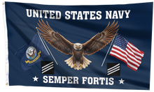 Load image into Gallery viewer, US Navy Eagle Semper Fortis - Seaman Flag