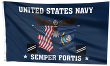 Load image into Gallery viewer, United States Navy Eagle Semper Fortis - Seaman Apprentice Flag