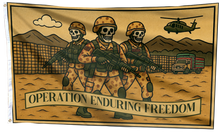 Load image into Gallery viewer, Operation Enduring Freedom Skeleton Flag