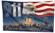 Load image into Gallery viewer, 911 Forever Remembered Statue Flag