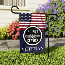 Load image into Gallery viewer, Silent Service Silver Garden Flag