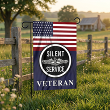 Load image into Gallery viewer, Silent Service Silver Garden Flag