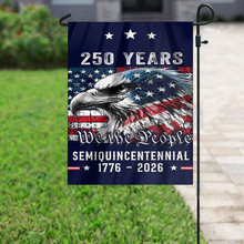 Load image into Gallery viewer, 250 Years Semiquincentennial Garden Flag