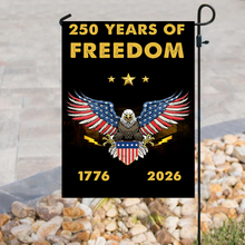 Load image into Gallery viewer, 250 Years of Freedom Eagle Garden Flag