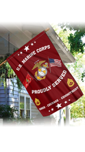Load image into Gallery viewer, U.S. Marine Corps House Flag