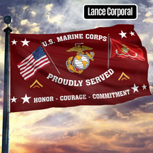 Load image into Gallery viewer, United States Marine Corps - Lance Corporal Flag