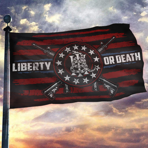 Don't Tread On Me Liberty Or Death Flag