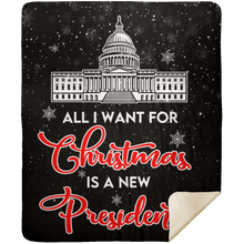Load image into Gallery viewer, All I Want For Christmas Premium Mink Sherpa Blanket 4