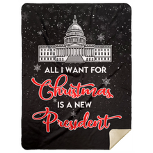 Load image into Gallery viewer, All I Want For Christmas Premium Mink Sherpa Blanket 4