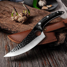 Load image into Gallery viewer, Serbian Kitchen Cooking Knife and Sheath