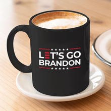Load image into Gallery viewer, Let&#39;s Go Brandon 11 oz. Black Mug