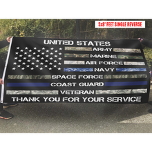 Load image into Gallery viewer, United States Thank You For Your Service Appreciation Flag