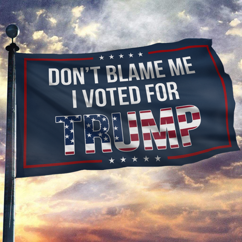 Dont Blame Me I Voted For Trump USA Flag