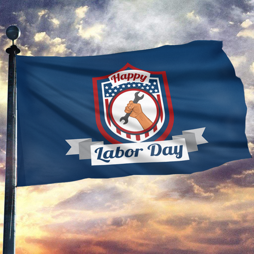 Celebration Of Labor Day Flag