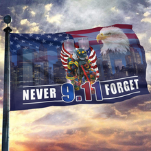 Load image into Gallery viewer, Firefighter - 9.11 - Never Forget Flag