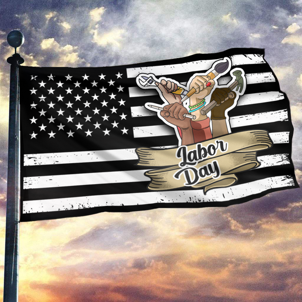 Happy Labor Day Flag