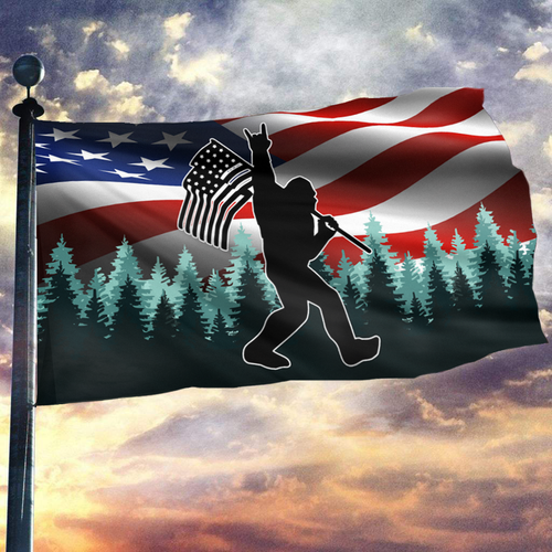 Sasquatch USA Flag